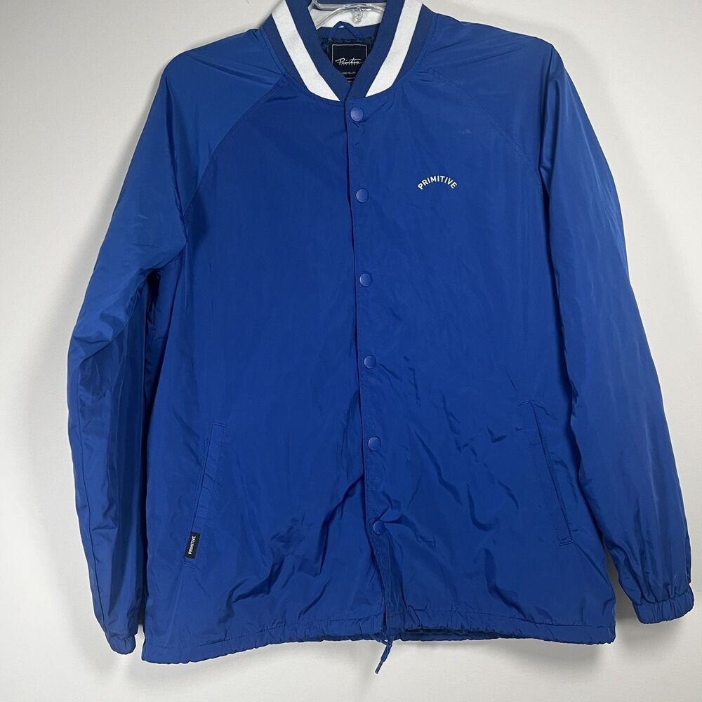 Primitive Skateboarding Apparel Men’s Jacket Size Large Blue Lightweight logo